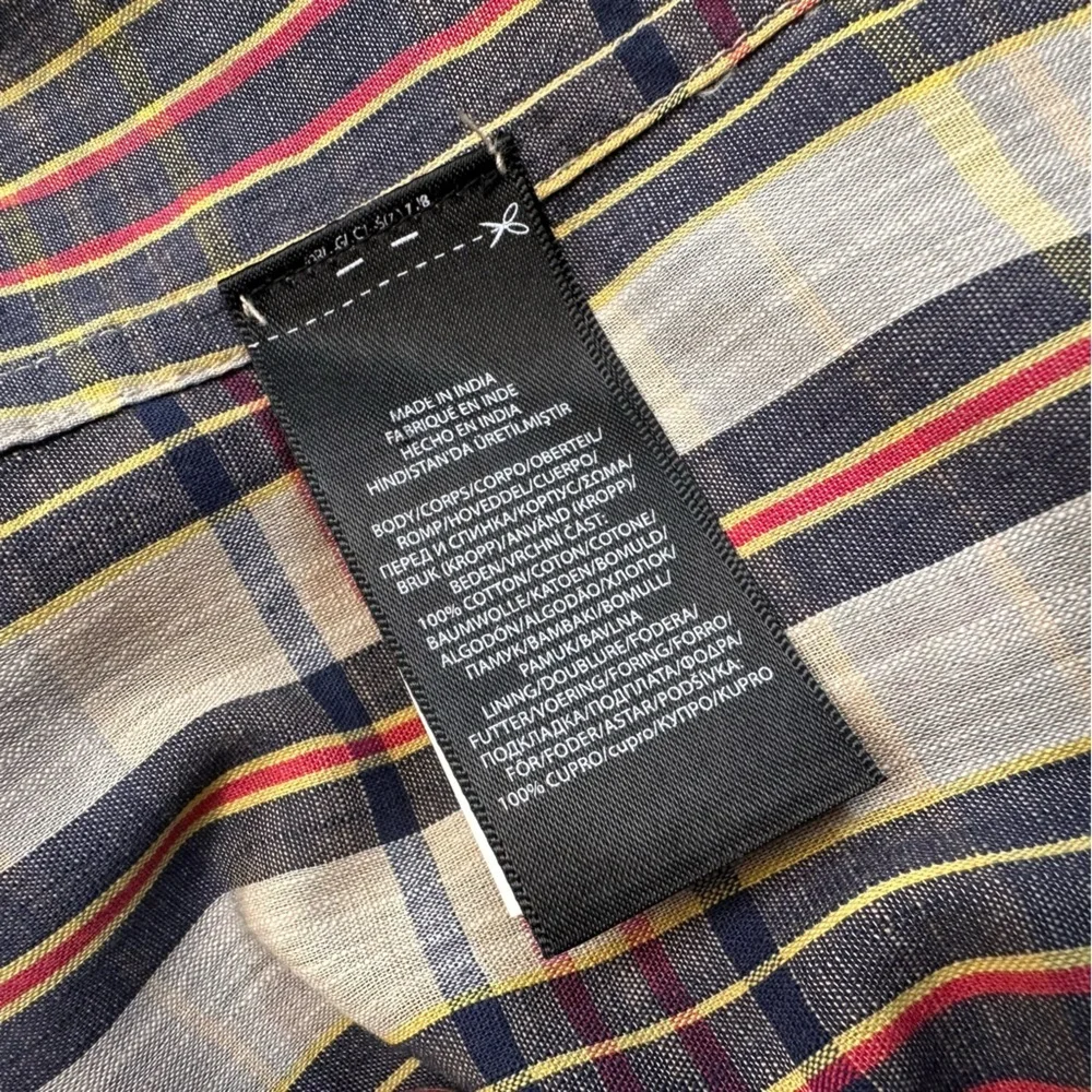 Ralph Lauren Double RL Unconstructed Madras Plaid Blazer